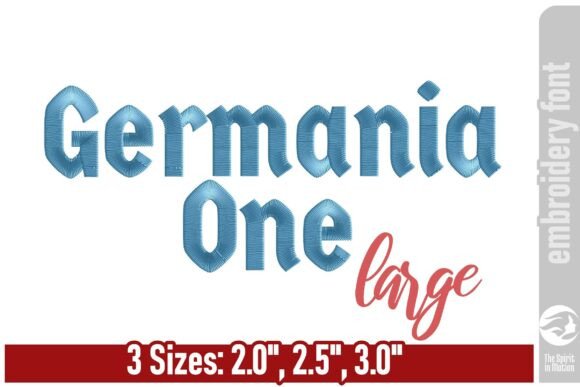 Germania One Embroidery Font - Large: A Designer's Review