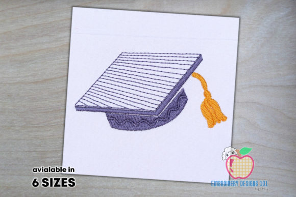 Graduation Cap and Tassel Sketch Design