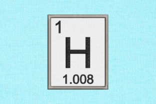 Periodic Element 1 Hydrogen Applique